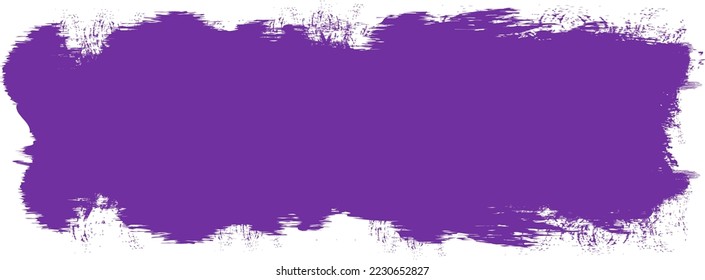Violet brush stroke isolated on background. Paint brush stroke vector for ink paint, grunge design element, dirt banner, watercolor design, dirty texture. Trendy brush stroke, vector illustration