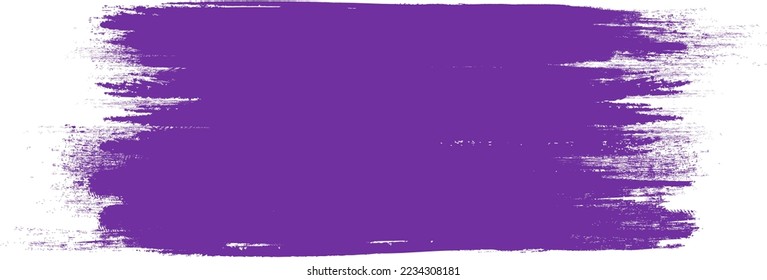 Violet brush stroke isolated on background. Paint brush stroke vector for ink paint, grunge design element, dirt banner, watercolor design, dirty texture. Trendy brush stroke, vector illustration
