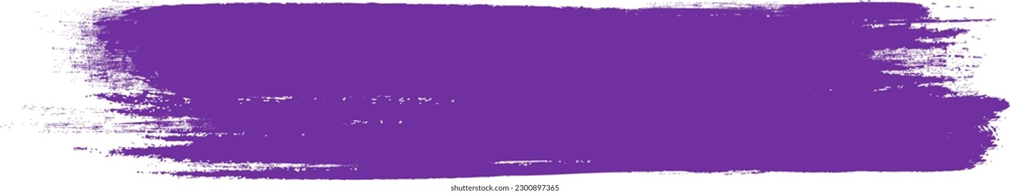 Violet brush stroke isolated on background. Paint brush stroke vector for ink paint, grunge design element, dirt banner, watercolor design, dirty texture. Trendy brush stroke, vector illustration
