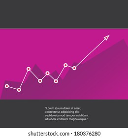 Violet Business Graph Chart Background Vector Stock Vector (Royalty ...
