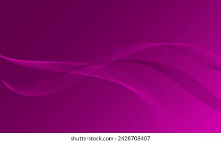 violet business lines wave curves with soft gradient abstract background