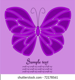 Violet butterfly