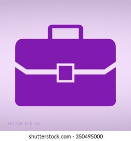 Violet Case. Vector icon isolated 
