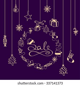 Violet Christmas banner SALE