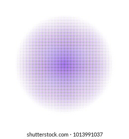 violet circle consisting of small circles.