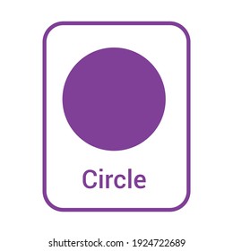 geometrische Form des violetten Kreises für Vorschullehrer