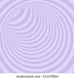 Violet Circle Striped Abstract Tunnel