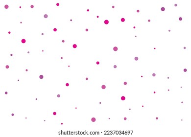 Violett-Kreise Konfetti fallen auf transparentem Hintergrund. Rund, Punkt, Vektorhintergrund. Abstrakte bunter Konfetti fliegen in der Luft. Vektorferienbild mit Kreisen Konfetti.