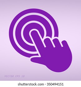 Violet click, hand icon 