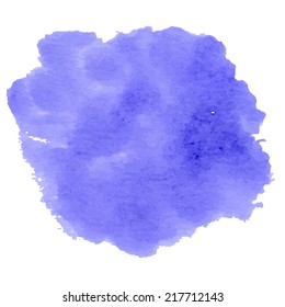 Violet cloud watercolour decorative design for your project. Illustration made in vector.