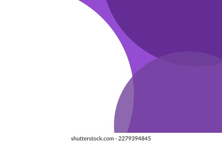 Violet color circles background with overlap layer. For wallpaper, cover, banner, poster, placard and presentation. Abstract background for business card and flyer template, vector illustration 