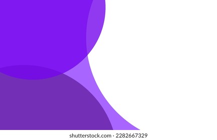 Violet color circles background with overlap layer. For wallpaper, cover, banner, poster, placard and presentation. Blue abstract background for business card and flyer template, vector illustration 