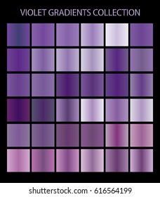 Violet color gradients collection for any kind of your design
