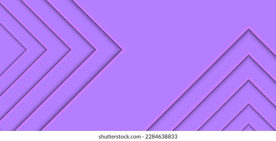 The violet color of the triangle vector background arrow angle paper layer overlap on space for text and message artwork background design.