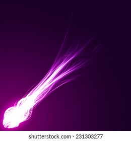 violet comet abstract vector