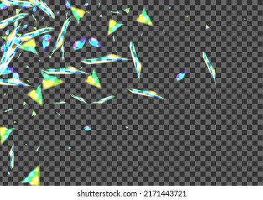 Violet Confetti Background Transparent Vector. Particle Defocused Design. Bright Xmas Illustration. Blur Shade. Spot Festive Template.