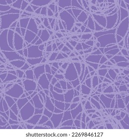 Plantilla de fondo de línea de crayon violeta - patrón transparente