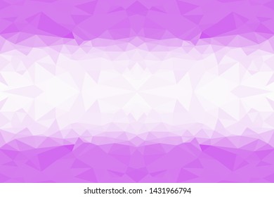 Violet crystal polygon banner. Vector abstract polygonal mosaic background.