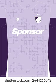 Violet Cube Soft Purple Pattern Football Jersey Sublimation Print