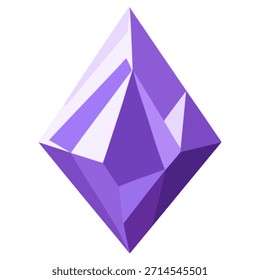 design de modelo de ilustração de vetor de cor plana de luxo espumante de diamante violeta