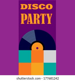 violet disco party pattern