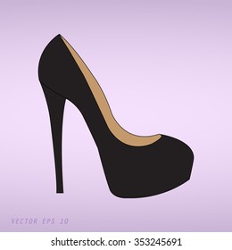 Violet Elegant women's high heel shoe 