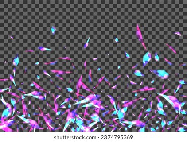 Violet Element Background Transparent Vector. Glare Special Wallpaper. Pink Blurry Template. Blue Glamour. Twinkle Sunshine Card.