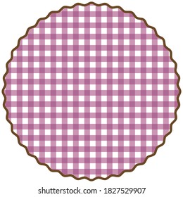 Elemento Violet. Tejidos, tejidos, manteles, tejidos a cuadros. Rhombus / textura cuadrada. Ilustración gráfica del vector