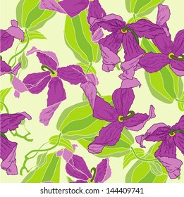 Violet exotic flower