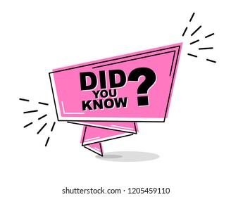 violet flat line banner did you know