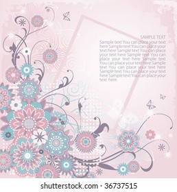 violet floral background