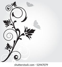 Violet floral background