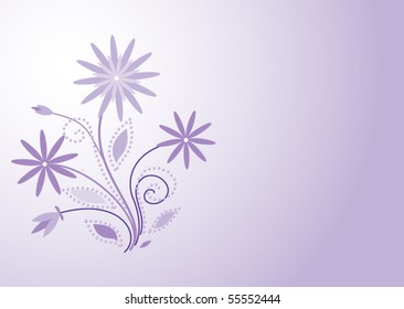 Violet floral background