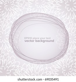 Violet floral background with place for text