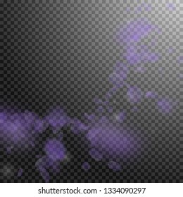 Violet flower petals falling down. Lovely romantic flowers corner. Flying petal on transparent square background. Love, romance concept. Adorable wedding invitation.