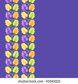 violet flower seamless pattern on light background