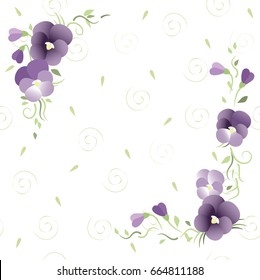 Violet flowers.