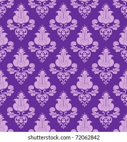 violet flowers on violet background seamless