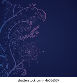 violet flowers on a darker background
