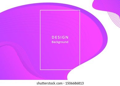 violet fluid and line background.Trend gradient. Fluid shapes composition. Eps10 vector. - Vector