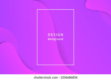 violet fluid and line background.Trend gradient. Fluid shapes composition. Eps10 vector. - Vector