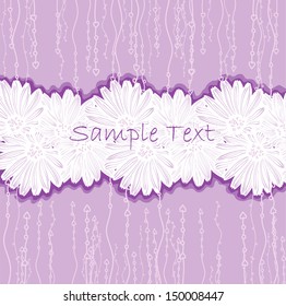 Violet frame for wedding
