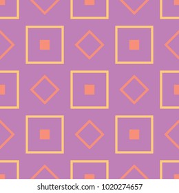 Violet fuchsia geometric seamless pattern. Bright colored background for wallpapers, textile and fabrics