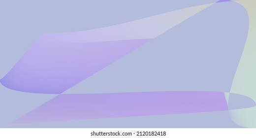 Violet Futuristic Shape Color Office Background. Purple Layers Pastel Digital Smooth Surface. Minimal Dark Smooth Modern Illustration. Multicolor Fluid Dynamic Lavender Rainbow Gradient Mesh.