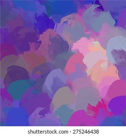 Violet gamma brush strokes background. Vector version