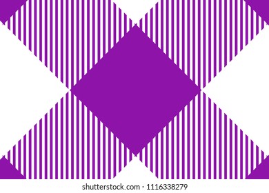Violet Gingham pattern. Texture from rhombus/squares for - plaid, tablecloths, clothes, shirts, dresses, paper, bedding, blankets, quilts and other textile products. Vector illustration.