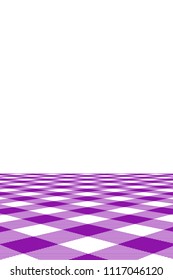 Violet Gingham pattern. Texture from rhombus/squares for - plaid, tablecloths, clothes, shirts, dresses, paper, bedding, blankets, quilts and other textile products. Vector illustration.