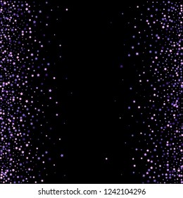 Violet glitter on dark transparent background. Vector illustration