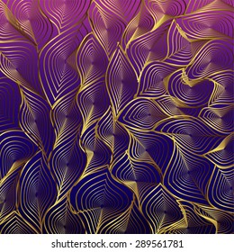 Violet golden vector  abstract  background 