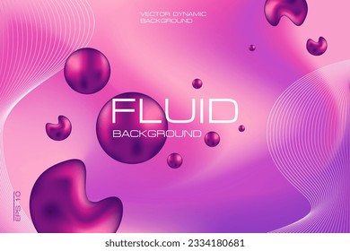 Violet gradient background with dynamic flowing circle shapes composition. Perfect for websites, presentations, flyers and posters.